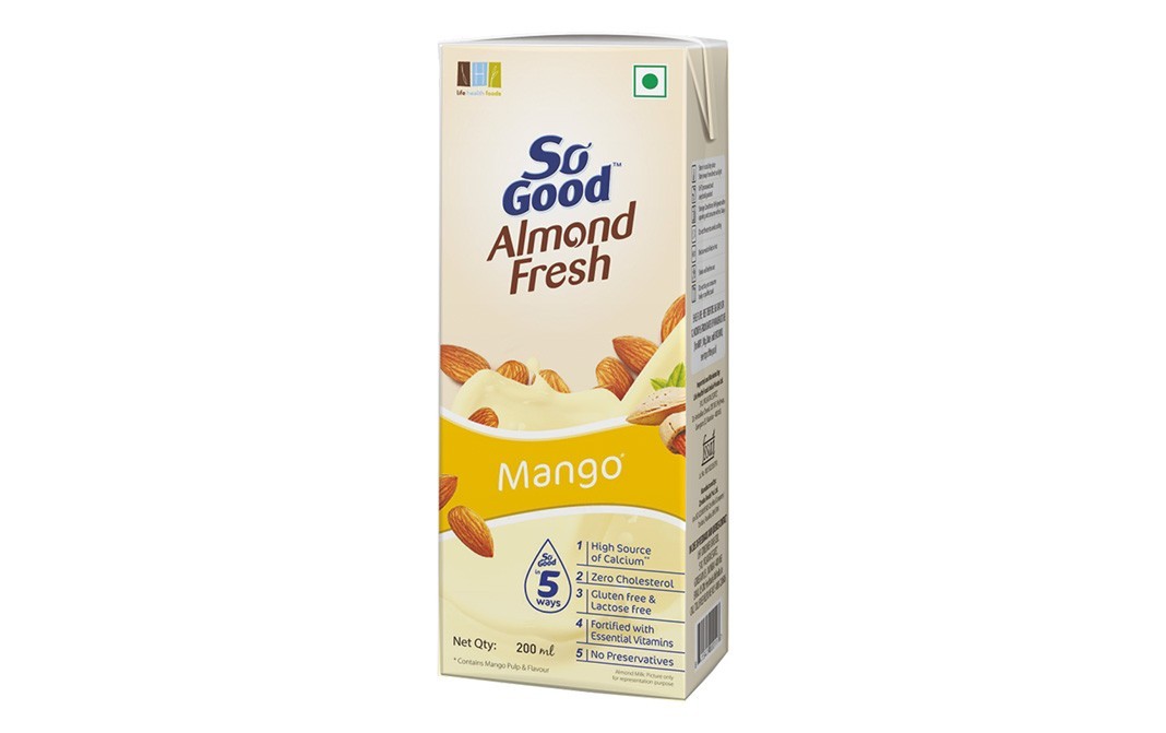 So Good Almond Fresh, Mango Flavour    Tetra Pack  200 millilitre